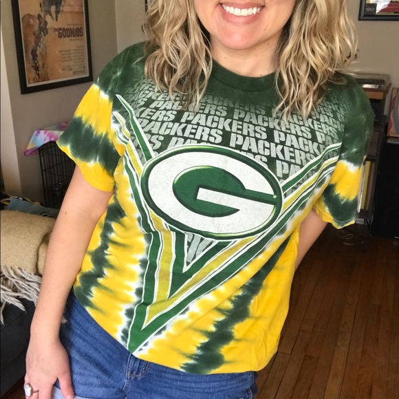 [Green Bay Packers] Vintage NFL Tie-Dye T-Shirt - Picture 15 of 16